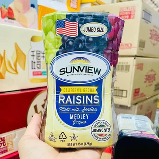 Nho Khô Mỹ Không Hạt Sunview Raisins 425Gr ⚡ Đồ khô ⚡ Trái cây khô