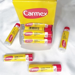 HÀNG MỸ Son Dưỡng Môi Carmex Camex Lip Balm Thỏi Tuýp Hũ Không Mùi Có Mùi Hương SPF 15