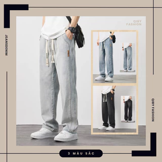 Quần Jeans dài nam ống suông rộng, quần bò nam Qiby J-01 kiểu dáng basic,3 màu thời thời trang, mặc được bốn mùa