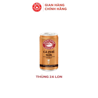 Thùng 24 Lon Cà Phê Sữa Đá Highlands Coffee