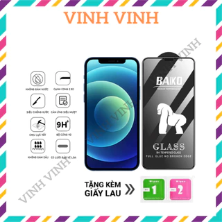 Kính cường lực iphone baiko full màn 6/6s/6plus/6splus/7/8/7plus/8plus/x/xs/xsmax/11/12/13/14/pro/promax