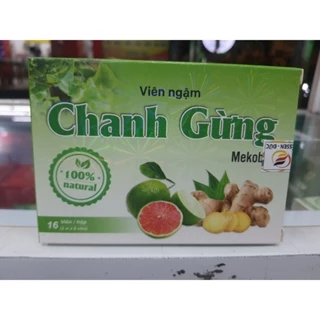 Kẹo ngậm CHANH GỪNG giảm đau họng, khản tiếng, ho gió, ho khan, ho có đờm, ho do thay đổi thời tiết, ho do cảm lạnh