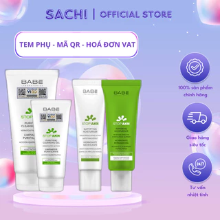 Sữa rửa mặt BABE Stop Akn Purifying Cleansing gel cho da dầu mụn 100ml - 200ml