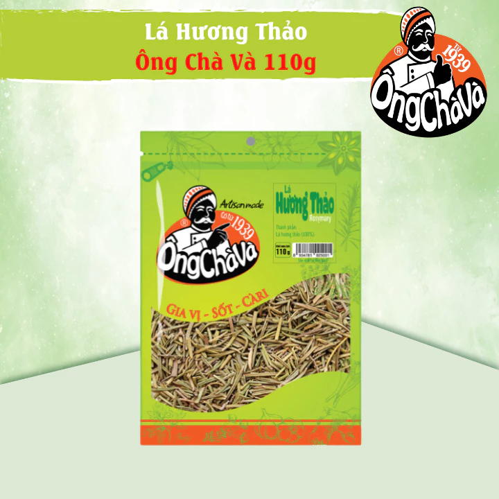 Lá Hương Thảo Ông Chà Và 110g - Túi zip (Rosemary)