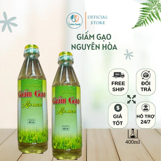 Giấm gạo nguyên chất Nguyên Hoà lên men 400ml