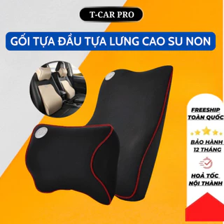 Gối Tựa Đầu Ô Tô Tựa Lưng Cao Su Non  Mềm Mại Thoáng Mát Giảm Mỏi Cổ Lưng Người Sử Dụng - BH 12 Tháng