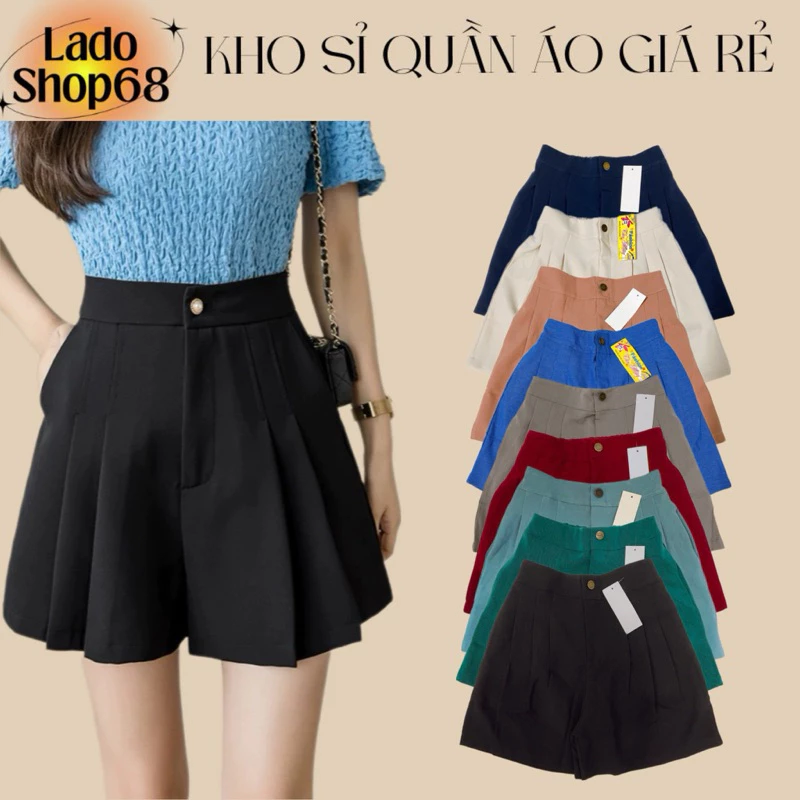 Quần short tây bigsize nữ giả váy dáng xoè form đẹp