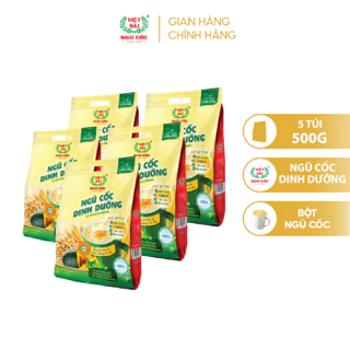 [CC] Combo 5 Bột Ngũ Cốc Dinh Dưỡng VIỆT ĐÀI Bổ Sung Các Chất Dinh Dưỡng Tốt Cho Hệ Tiêu Hóa 500g