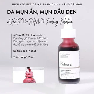 Tinh Chất Thanh Tẩy THE ORDINARY AHA 30% + BHA 2% PEELING SOLUTION