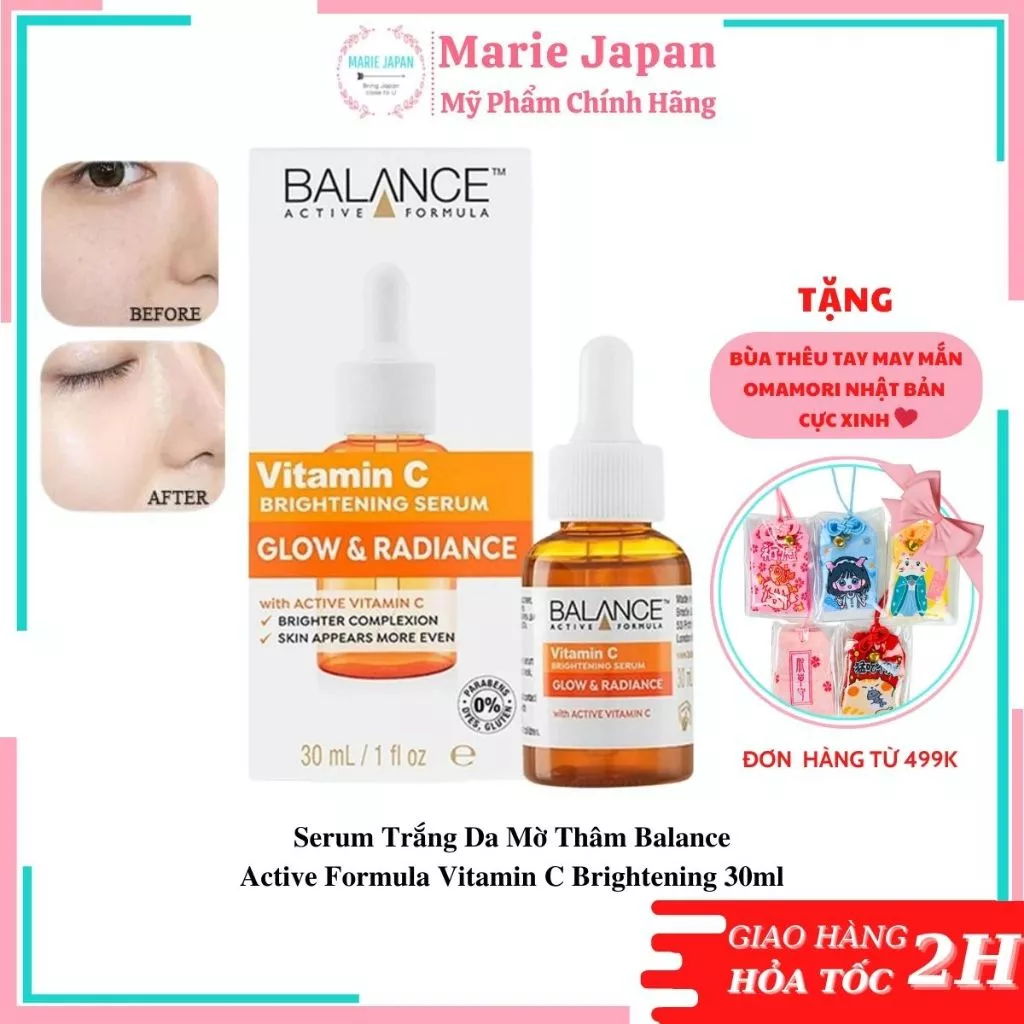 Serum trắng da mờ thâm Balance Active Formula Vitamin C Brightening 30ml