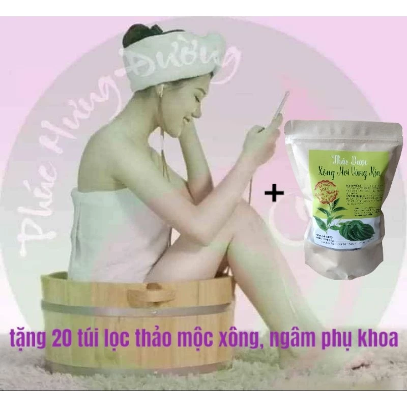 Chậu gỗ ngâm mông 🔥Tặng Thảo Mộc🔥 Cao 30 cm