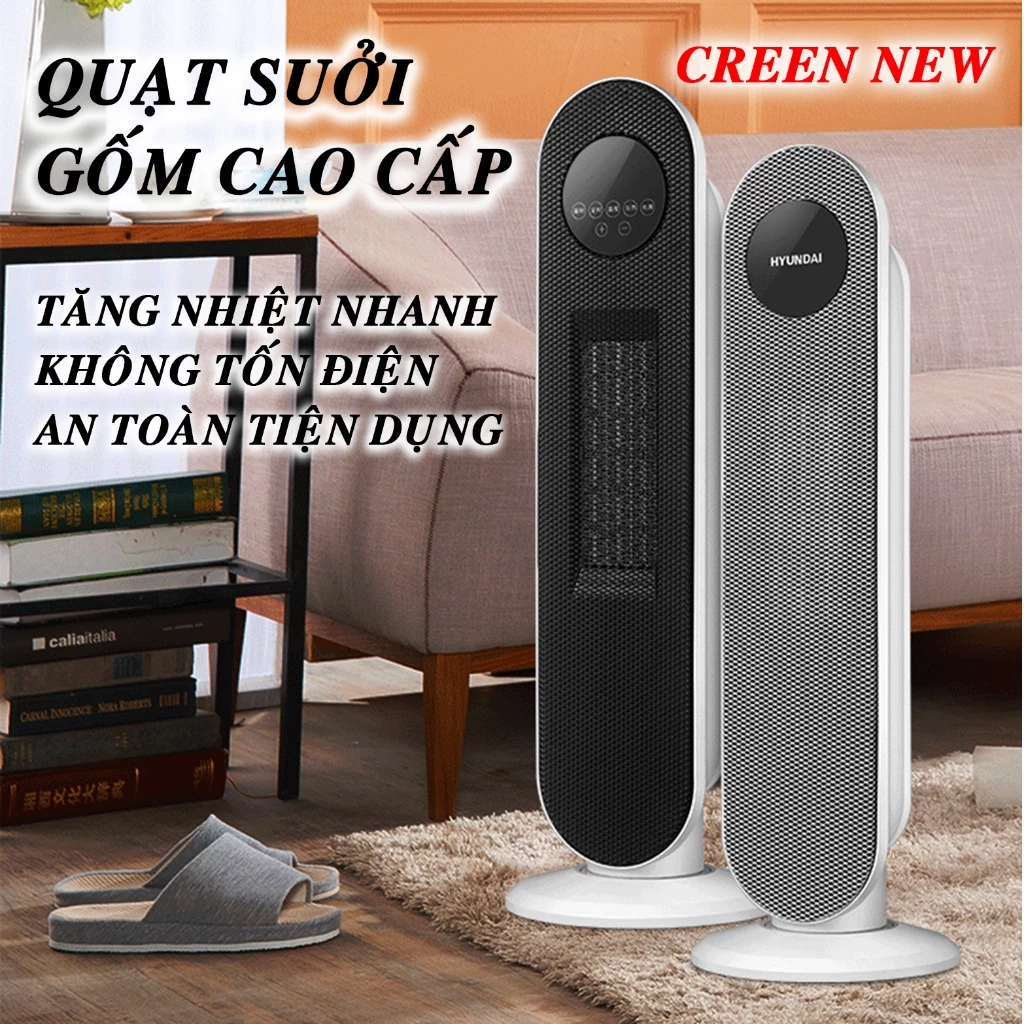 Máy Sưởi Gốm Tăng Nhiệt Nhanh Cao Cấp chính hãng - Quạt Sưởi Ấm Hàn Quốc An toàn Và Tiện Dụng