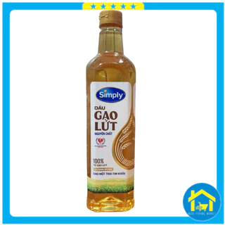 Dầu ăn gạo lứt Simply chai 1 lít