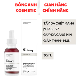 Serum peel da hoá học The Ordinary AHA 30% + BHA 2% Peeling Solution 30ml