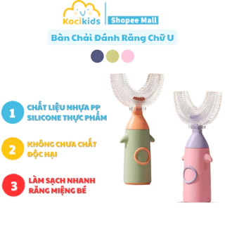 Bàn chải đánh răng cho bé chũ U hình tên lửa ( bàn chải chữ U ) Kocikids