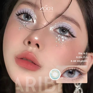 [0-8 Độ] CARIBE Blue - Lens Xanh Dương Trong Trẻo - Kính Áp Tròng Chính Hãng Hàn Quốc - DeNOOR Contact Lenses