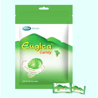 Kẹo ngậm thảo dược EUGICA CANDY (Túi zip 15 viên) Giảm Ho, Thông Mũi