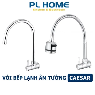 Vòi Rửa Chén Lạnh Gắn Tường CAESAR K036C, K026C Chính Hãng