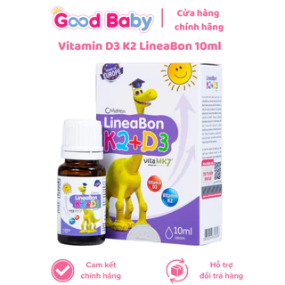 Vitamin D3k2 Lineabon , bổ sung D3 và k2 giúp bé tăng chiều cao, tăng khả năng hấp thụ canxi - Good Baby