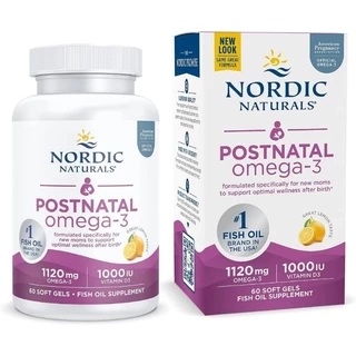 [ Date 2026] Viên omega 3 cho bà mẹ sau sinh Postnatal Omega-3 Nodric 60 viên