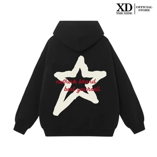 Áo Hoodie nỉ The Xide in hình SAO ĐEN TRẮNG  form unisex nam nữ chất nỉ bông dày dặn