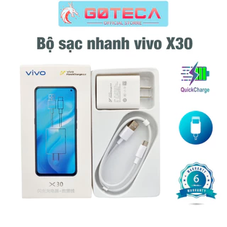 Bộ sạc nhanh Vivo 33W Type C  66w  X30  dành cho điện thoại vivo có cổng sạc lớn Type C-Bảo hành 12 tháng Goteca