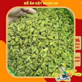 500g nho xanh sấy khô loại 1 đồ ăn vặt ngon hn