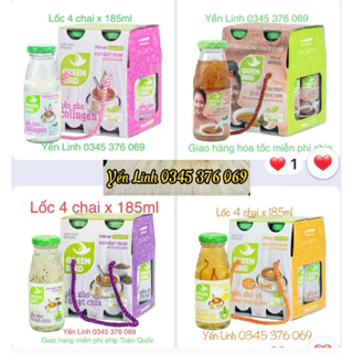 Green Bird - Lốc 4 chai Yến sào và đông trùng hạ thảo - Yến Nutrinest