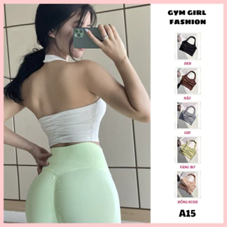 Áo Bra A15 : Bra thể thao lulu LYCRA cổ yếm  Gym /Tập yoga thể thao cho nữ