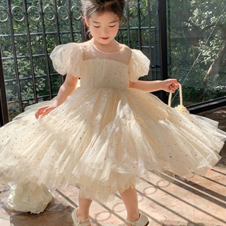 [A63] Đầm công chúa chân váy xoè bồng bềnh 3 lớp siêu xinh cho bé gái- Quảng Châu- hàng sẵn