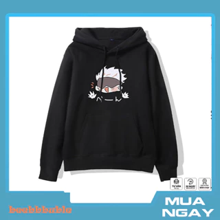 Áo Khoác Hoodie Jujutsu kaisen  Satoru Gojo chibi In Hoạt Hình Thời Trang Cho Nam Nữ