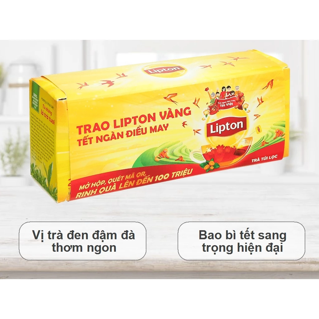 Trà Lipton Yellow Label Tea 25 Góix2g