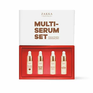 Trọn bộ sản phẩm phục hồi da trắng sáng khoẻ đẹp Multi-Serum Set 4 Serum Zakka