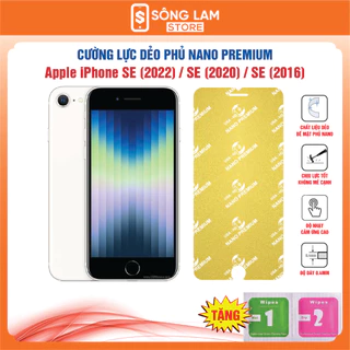 Cường lực iPhone SE 2022 SE 2020 SE 2016 dẻo phủ Nano Premium chống xước bảo vệ màn hình - Sông Lam Store