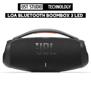 Loa Bluetooth Boombox 3 LED Bass Mạnh Âm Thanh Lớn Cực Đỉnh Bluetooth 5.2, Thiết Kế Cực Đẹp, Pin Trâu.
