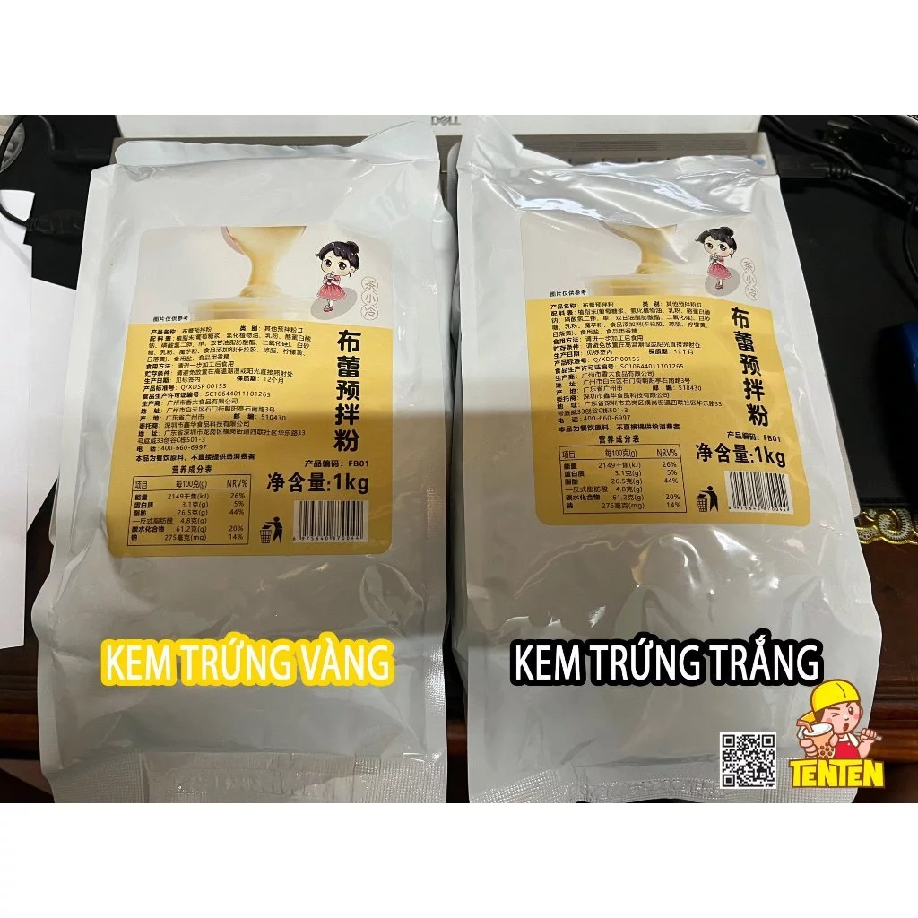 Bột Kem Trứng Cô Gái (1kg) - Màu Vàng