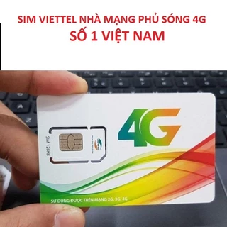 SIM 0Đ - SIM VIETTEL 4G CHƯA KÍCH SD70,SD120,V90B,V120B,V150B,V200B - SIÊU ƯU ĐÃI DATA - MIỄN PHÍ NGHE GỌI HÀNG THÁNG