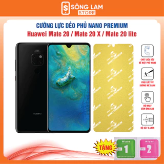 Cường lực Huawei Mate 20 / Mate 20 X / Mate 20 lite dẻo phủ Nano Premium chống xước bảo vệ màn hình - Sông Lam Store