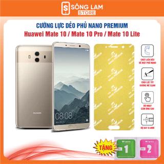 Cường lực Huawei Mate 10 / Mate 10 Pro / Mate 10 Lite dẻo phủ Nano Premium chống xước bảo vệ màn hình - Sông Lam Store