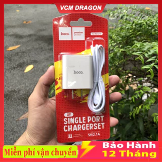 Bộ Sạc Nhanh Hoco C81 5V 2.1A Dài 1m - Bảo Hành 12 Tháng 1 Đổi 1 - Siêu Rẻ