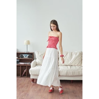 KIDO - Chân váy dài 3 tầng dù mịn RIPPLE SKIRT