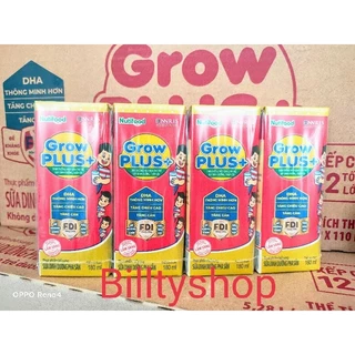 Thùng sữa pha sẵn Grow plus đỏ Nutifood 180ml