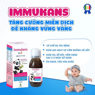 Immukans tăng đề kháng siro giúp bé tăng miễn dịch , đề kháng tốt, giám ốm vặt