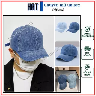 Mũ nón lưỡi trai Jean nam nữ HAT cao cấp, Mũ lưỡi trai chất liệu jean Cotton thoáng mát phong cách Hàn Quốc MJEAN01