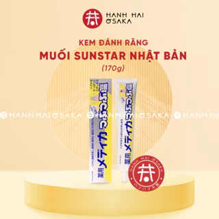 Kem đánh răng muối Sunstar 170g, kdr trắng sáng chắc khoẻ nội địa Nhật Bản