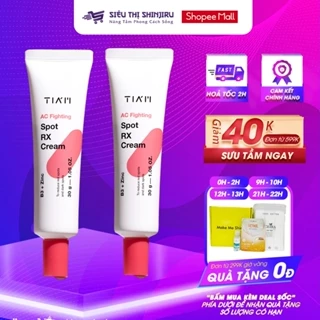 Kem Chấm Mụn Mờ Thâm Tia'm AC Fighting Cream Giảm Mụn, Liền Sẹo 10% Niacinamide + 7% Zinc Oxide - 30ml PP bởi Shinjiru