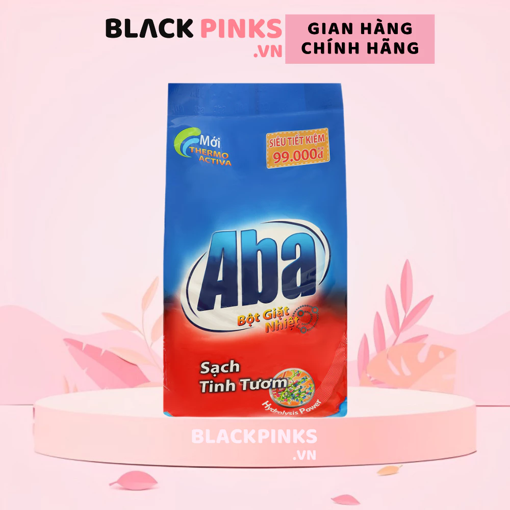 Bột giặt nhiệt Aba sạch tinh tươm túi 2.9kg/5.7kg