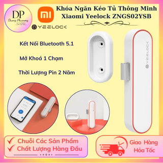 Ổ Khoá Ngăn Kéo Tủ Thông Minh XIAOMIA YEELOCK ZNGS02YSB, Kết nối Bluetooth mở khóa qua điện thoại mà không cần chìa khóa