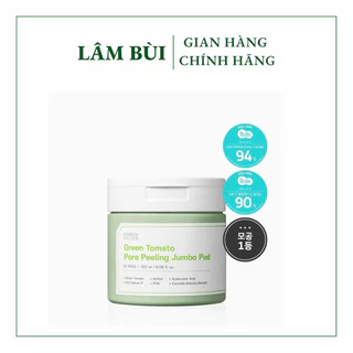 Pad Tẩy Da Chết Cà Chua Xanh GREEN TOMATO PORE PEELING JUMBO PAD SUNGBOON  180ML