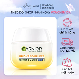 Mặt Nạ Ngủ Garnier Tinh Chất Sữa Chua Sáng Da Ban Đêm 50ml